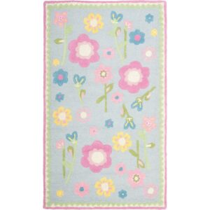 SAFAVIEH Kids Roslyn Floral Area Rug, Blue/Multi, 3' x 5'