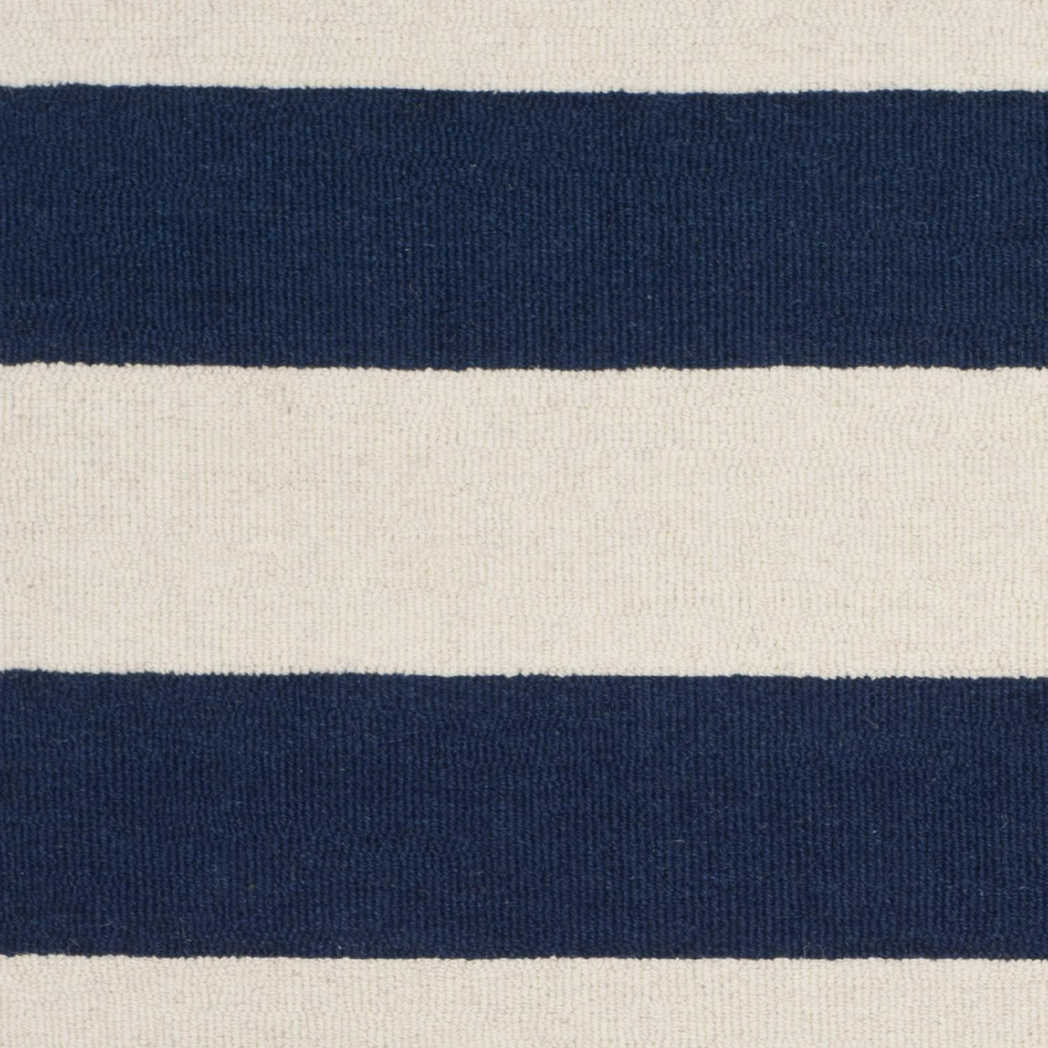 SAFAVIEH Kids Rugby Striped Wool Area Rug, Navy/Ivory, 3' x 5' - Image 6