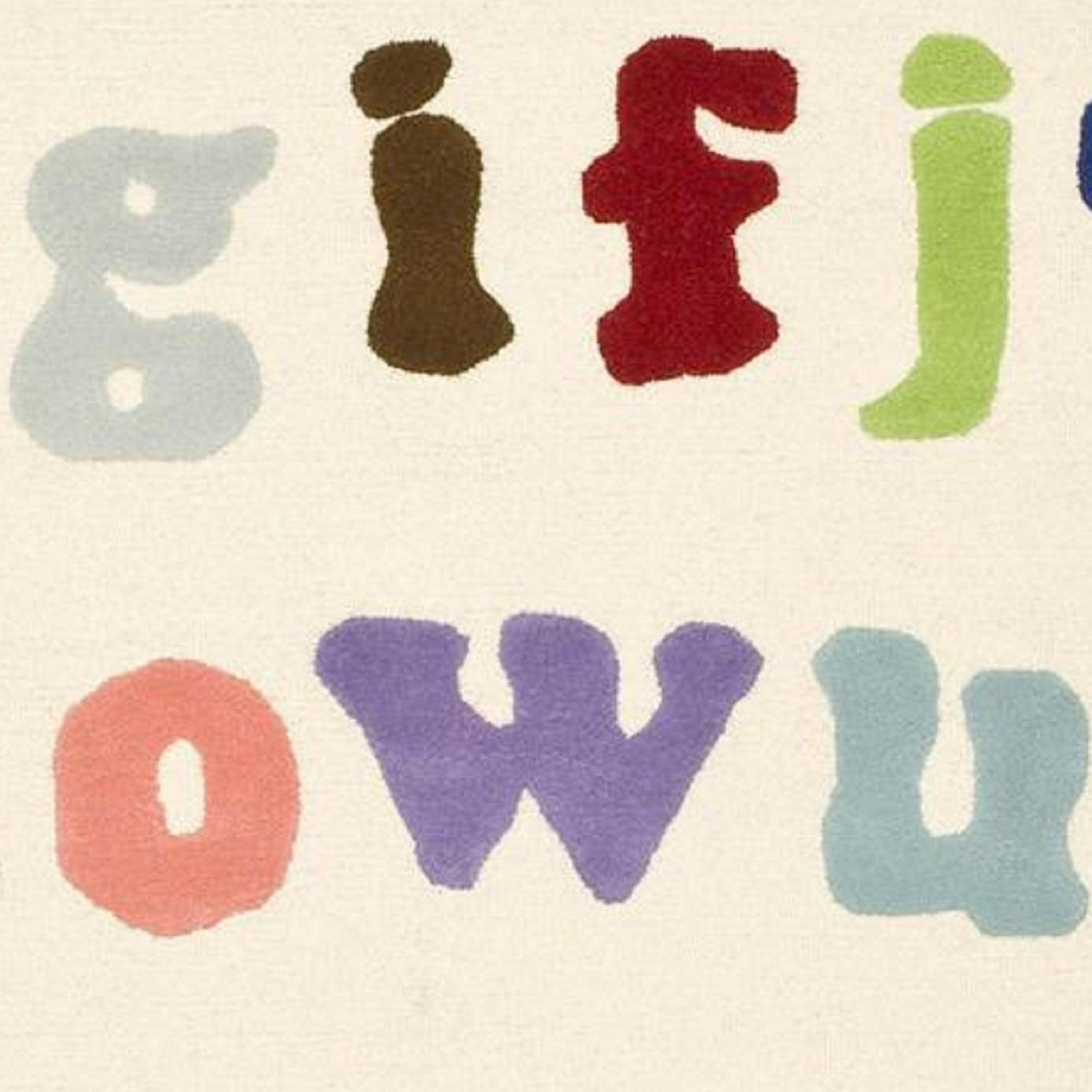 SAFAVIEH Kids Ryker Alphabet Area Rug, Ivory/Multi, 5' x 8' - Image 6