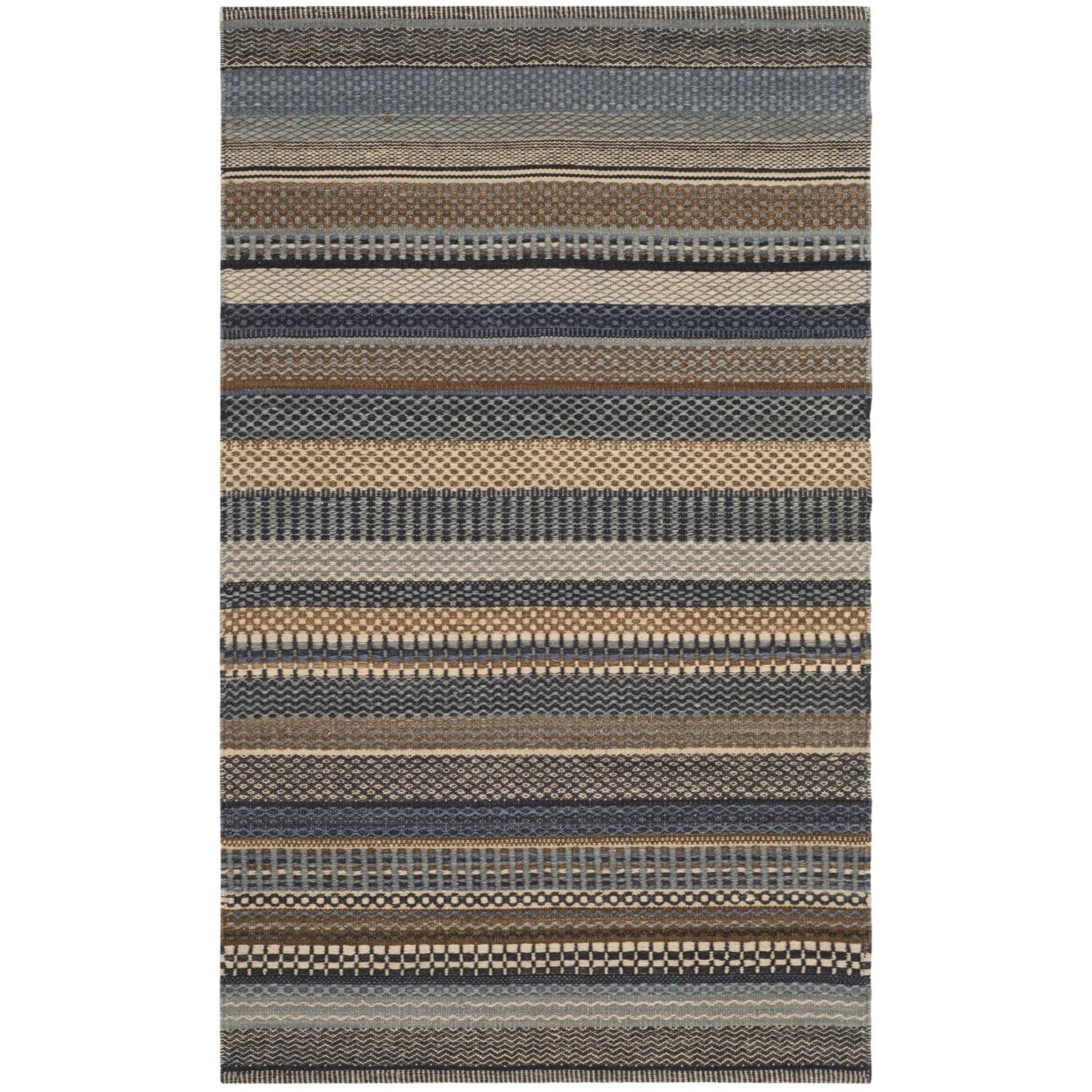 SAFAVIEH Kilim Collection KLM951A Handwoven Blue Rug - Image 6