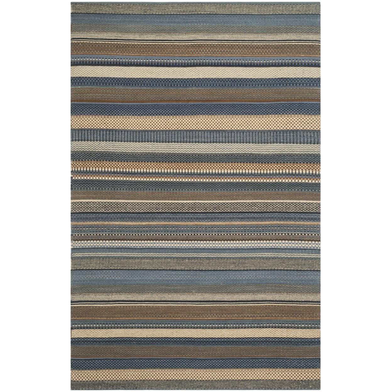 SAFAVIEH Kilim Collection KLM951A Handwoven Blue Rug - Image 7