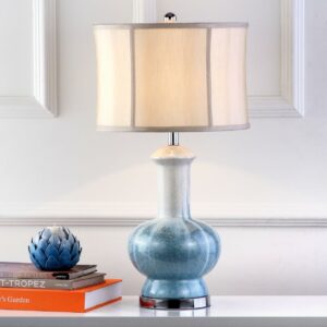 SAFAVIEH Leona Ceramic Table Lamp | Blue |