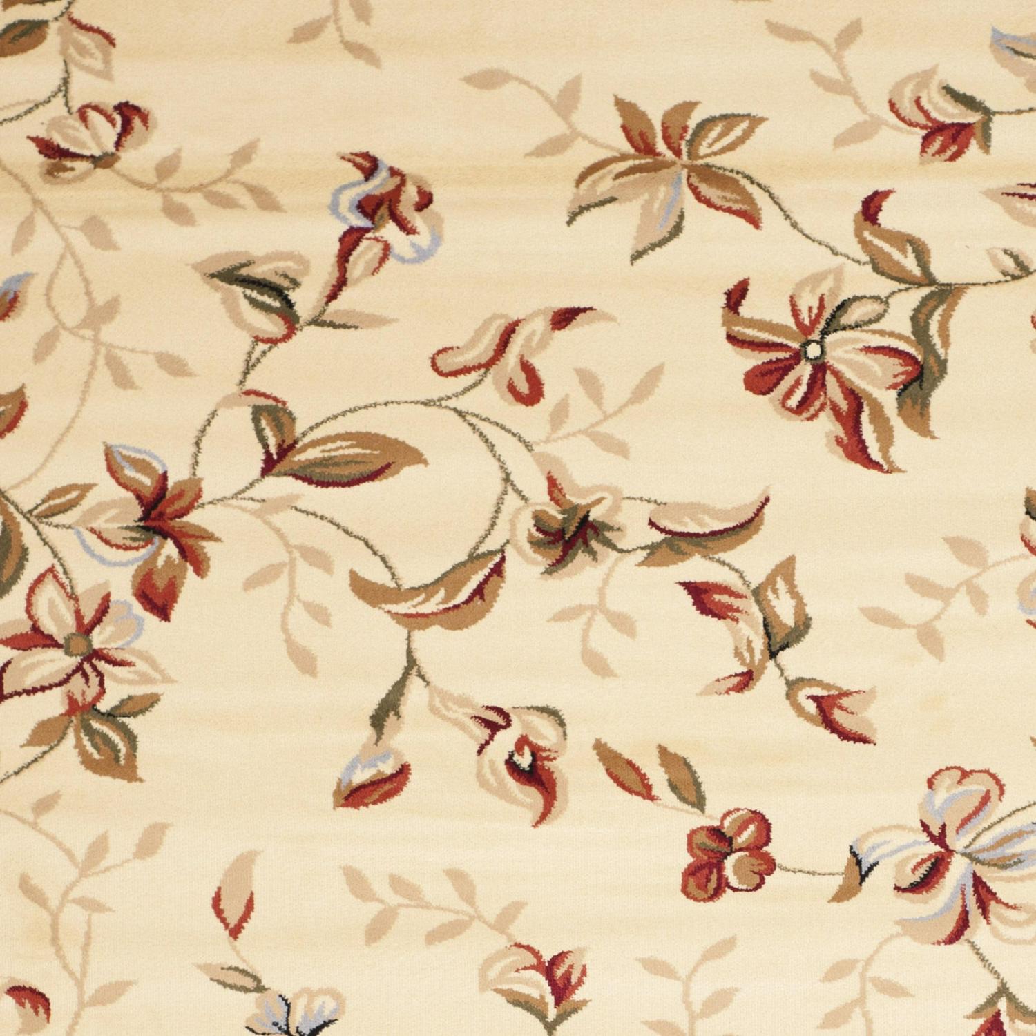 SAFAVIEH Lyndhurst Camilla Floral Area Rug, Beige, 9' x 12' - Image 5