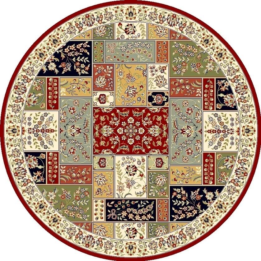 SAFAVIEH Lyndhurst Edith Traditional Floral Area Rug, Multi/Ivory, 6' x 6' Square - Image 8