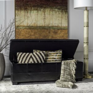SAFAVIEH Madison Storage Bench Large Black