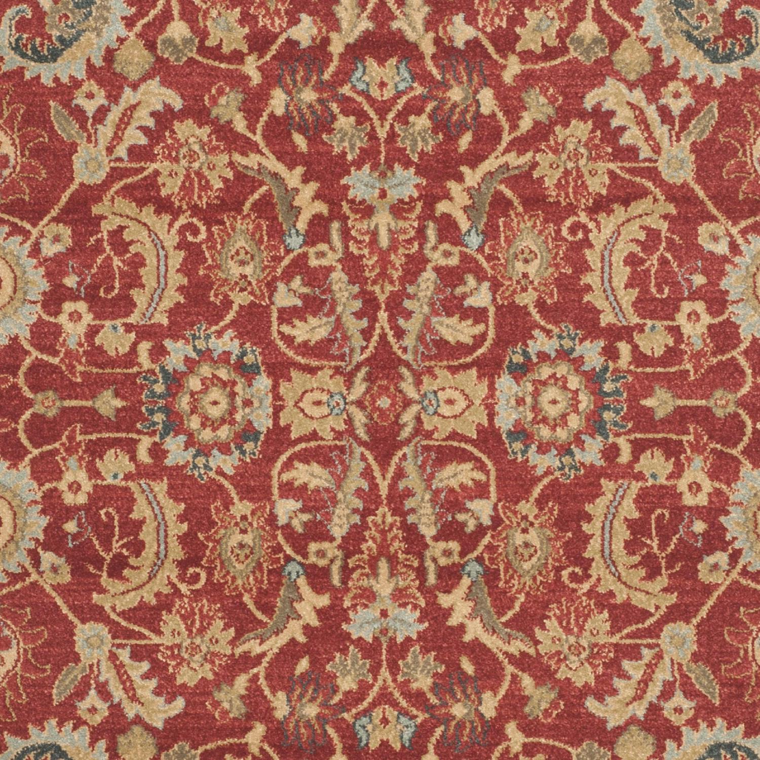 SAFAVIEH Mahal Gorgi Oriental Runner Rug, Red/Natural, 2'2" x 10' - Image 6