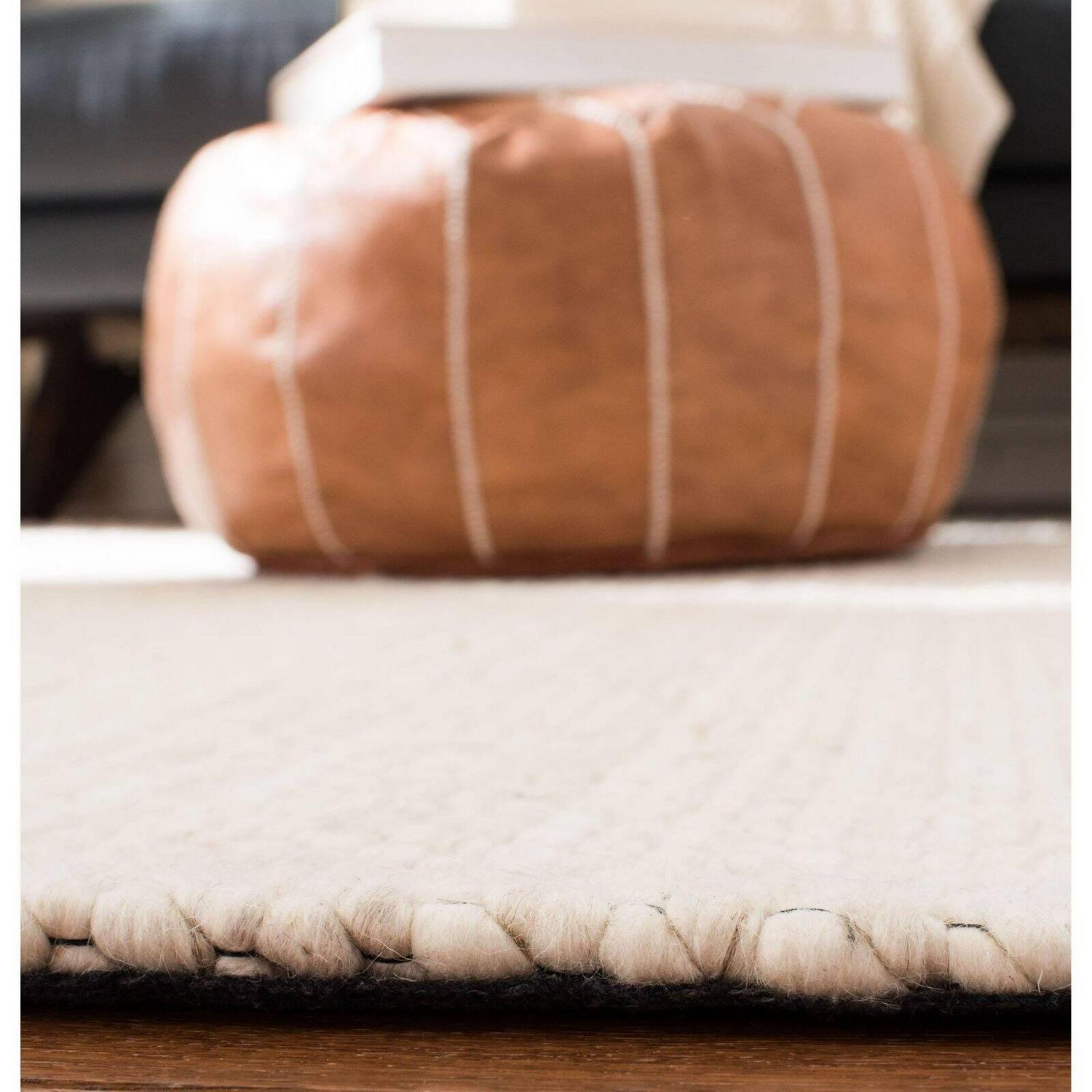 SAFAVIEH Marbella Christabella Striped Area Rug, Grey/Chocolate, 8' x 10' - Image 4