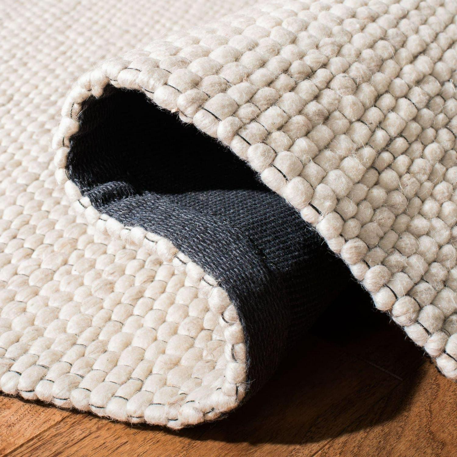 SAFAVIEH Marbella Christabella Striped Area Rug, Grey/Chocolate, 8' x 10' - Image 10