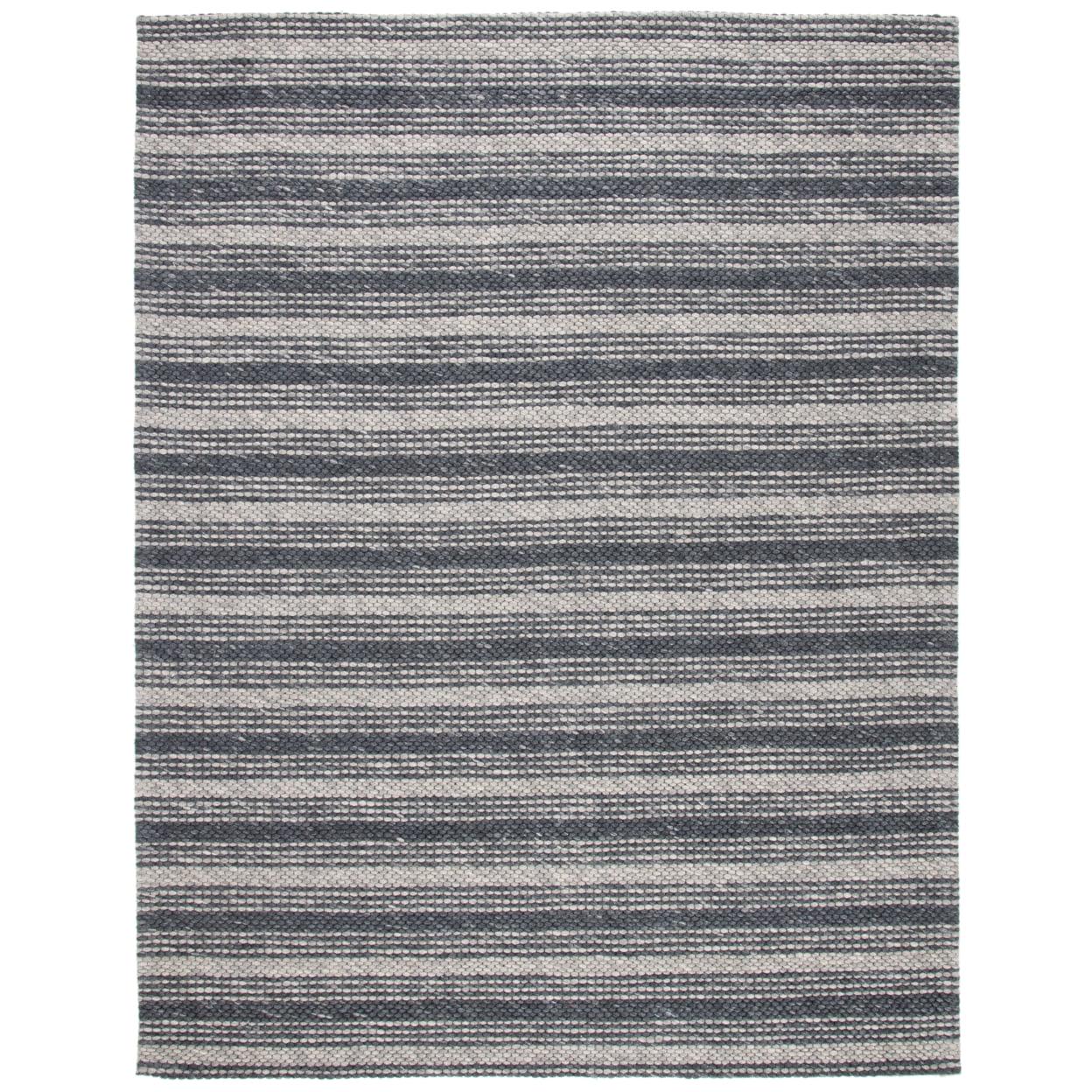 SAFAVIEH Marbella Christabella Striped Area Rug, Grey/Chocolate, 8' x 10'