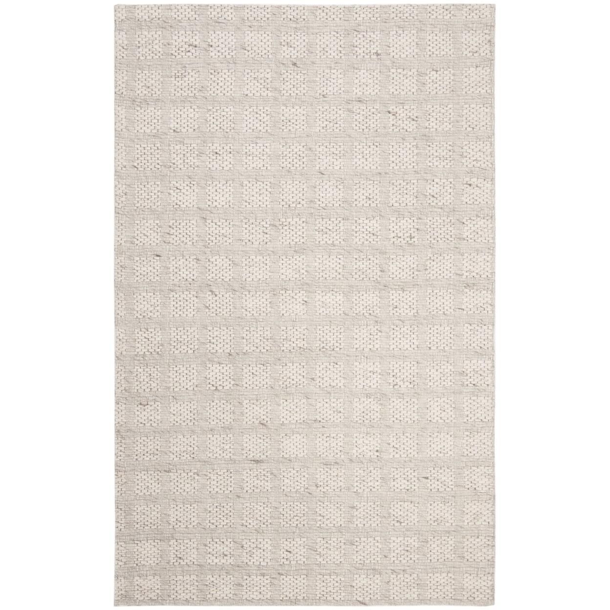 SAFAVIEH Marbella David Geometric Squares Area Rug, Beige, 5' x 8'
