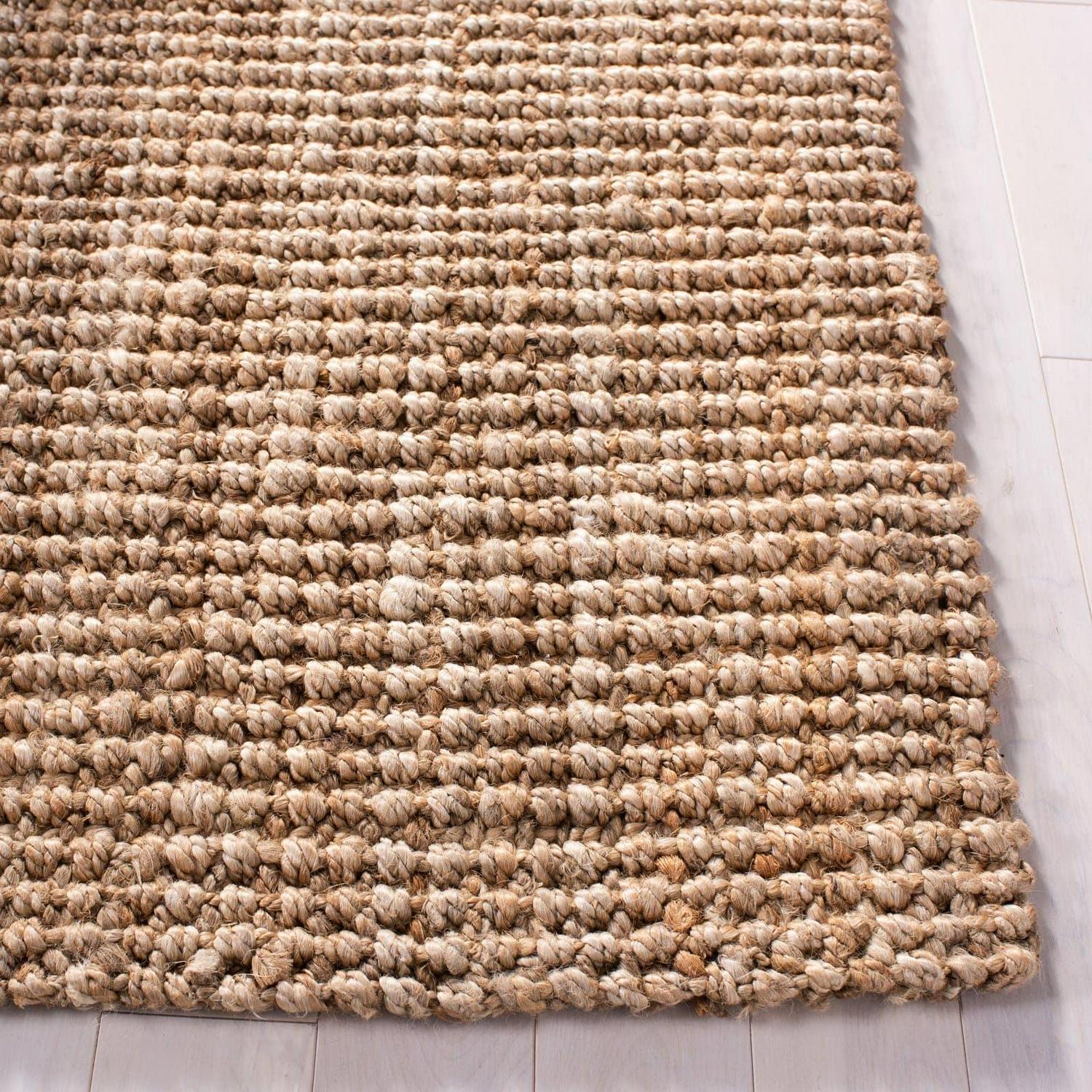 SAFAVIEH Martha Stewart Natural Fiber Kanda Solid Area Rug, Natural, 4' x 6' - Image 3