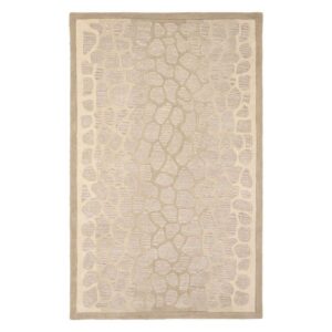 SAFAVIEH Martha Stewart Arusha Grassland Spotted Area Rug, Wheat Beige, 9' x 12'