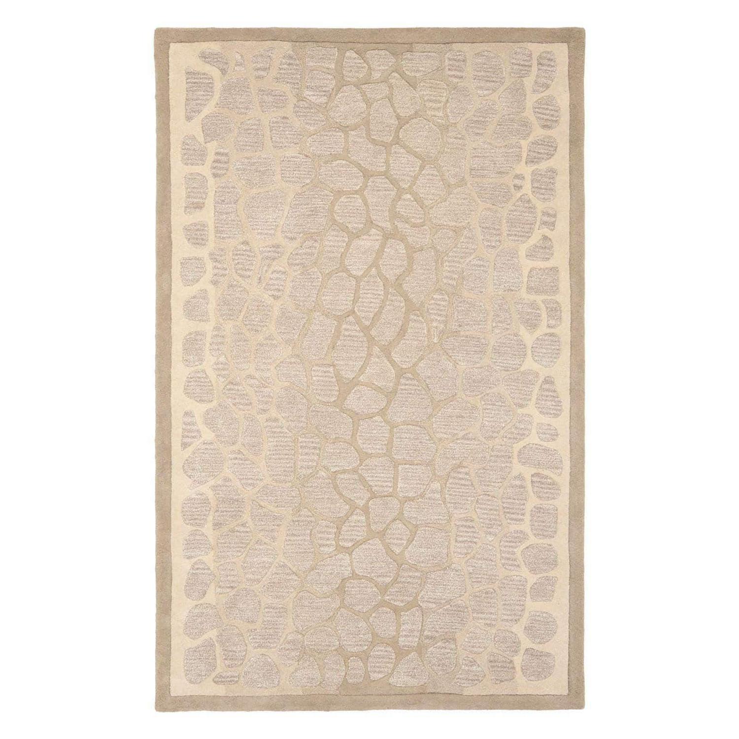 SAFAVIEH Martha Stewart Arusha Grassland Spotted Area Rug, Wheat Beige, 9' x 12'