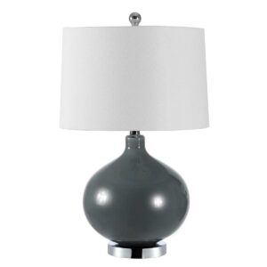 SAFAVIEH Masera 25 in. Contemporary Table Lamps, Grey, Set of 2