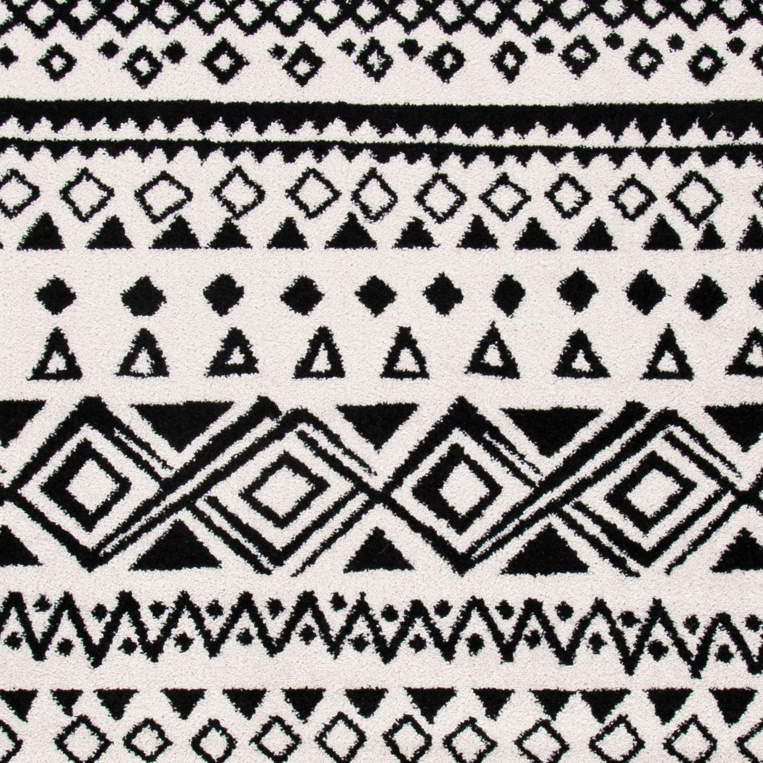 SAFAVIEH Mercer Sabella Boho Geometric Area Rug, Ivory/Charcoal, 4' x 6' - Image 8