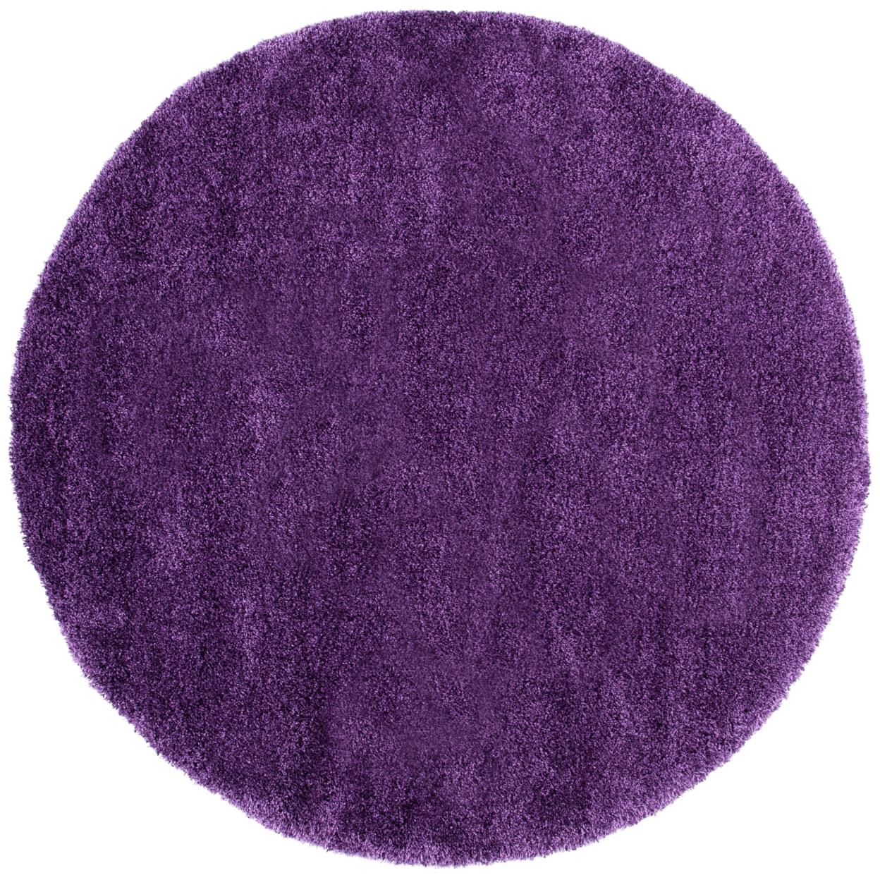 SAFAVIEH Milan Harlow Solid Plush Shag Area Rug, Purple, 5'1" x 8' - Image 8