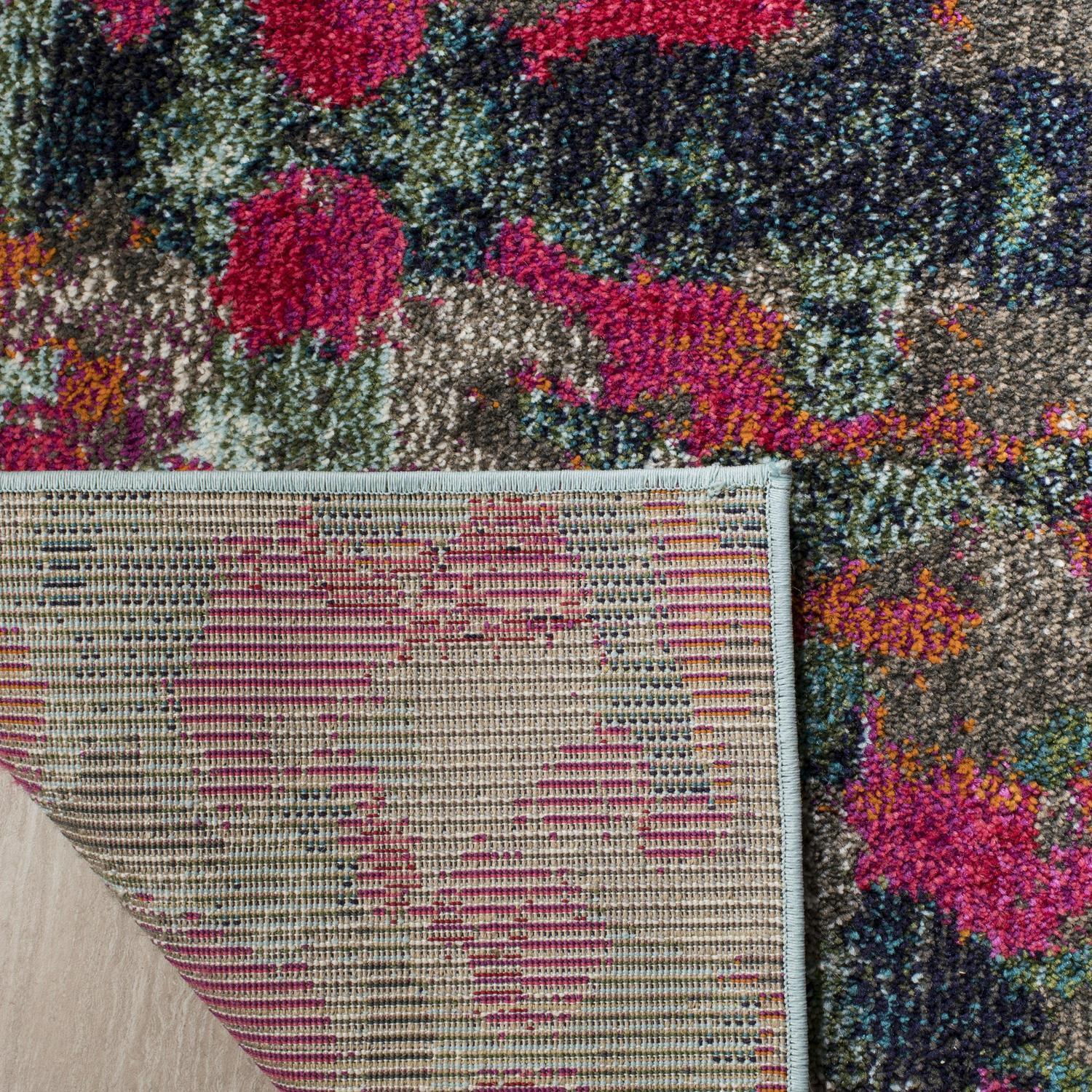 SAFAVIEH Monaco Montana Abstract Colorful Area Rug, Green/Blue, 8' x 10' - Image 4