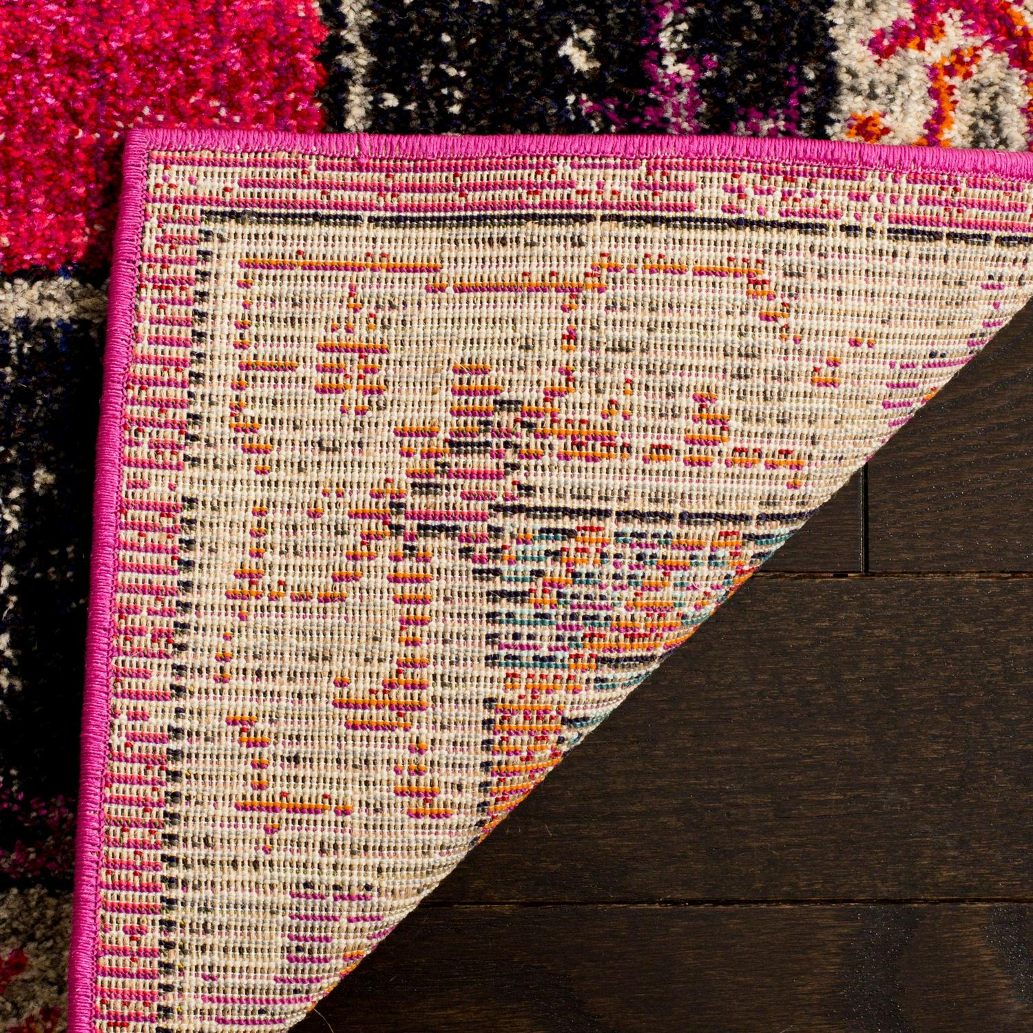 SAFAVIEH Monaco Trochez Traditional Area Rug, Pink/Multi, 5'1" x 7'7" - Image 4