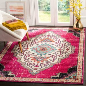 SAFAVIEH Monaco Trochez Traditional Area Rug, Pink/Multi, 5'1" x 7'7"