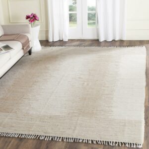 SAFAVIEH Montauk Rowina Abstract Cotton Area Rug, Beige, 5' x 7'