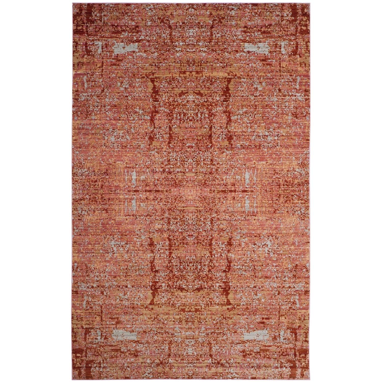 SAFAVIEH Mystique Gabriel Overdyed Polyester Area Rug, Rose/Multi, 3' x 5' - Image 2