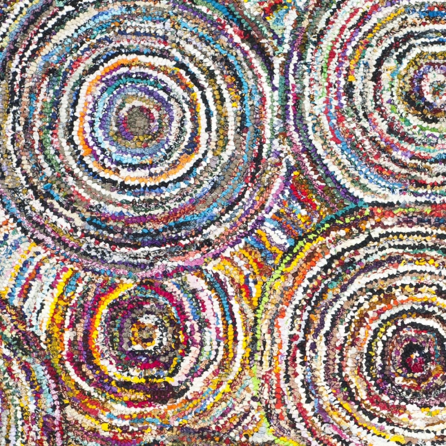 SAFAVIEH Nantucket Collection NAN514A Handmade Multi Rug - Image 4