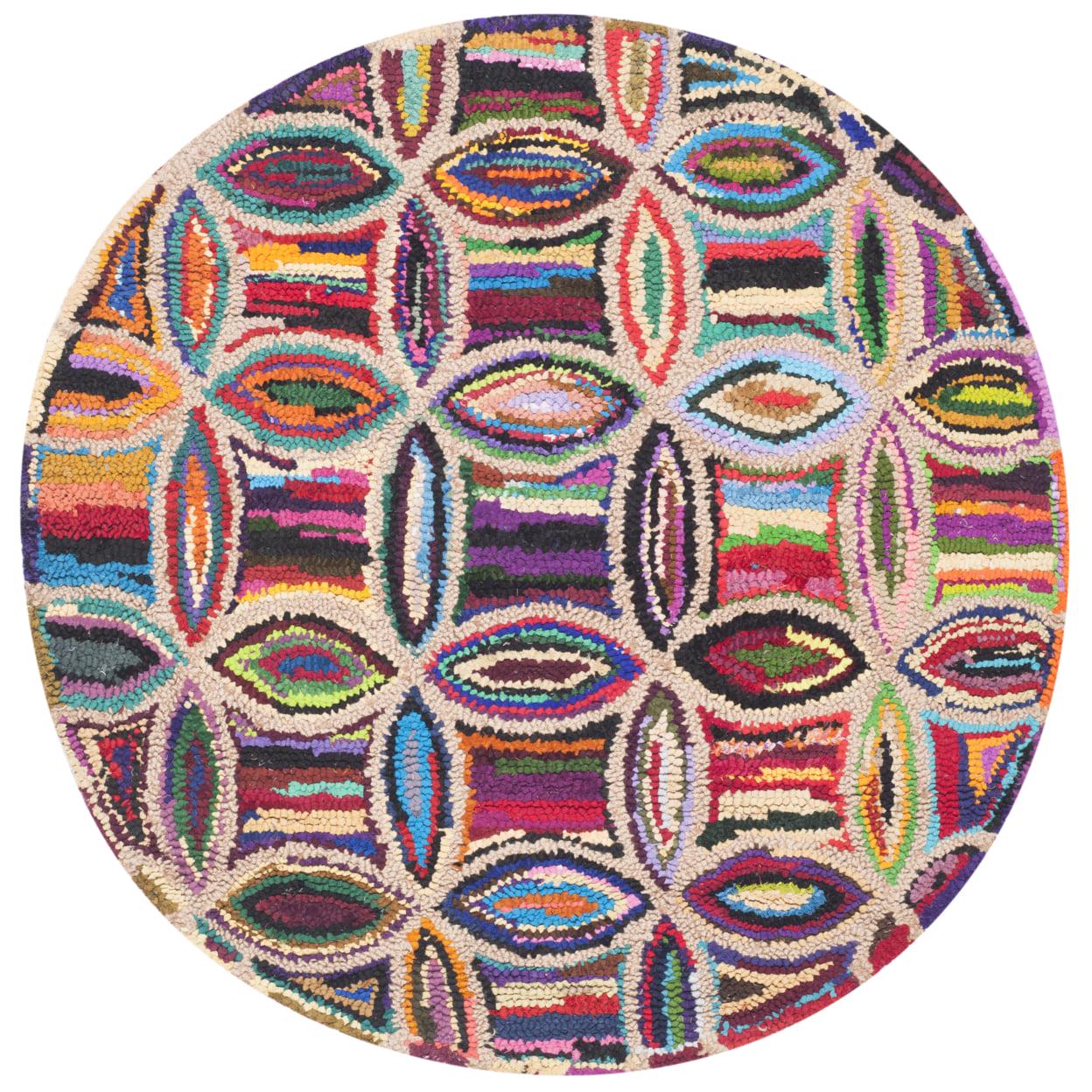 SAFAVIEH Nantucket Casimir Geometric Cotton Area Rug, Multi, 5' x 8' - Image 5
