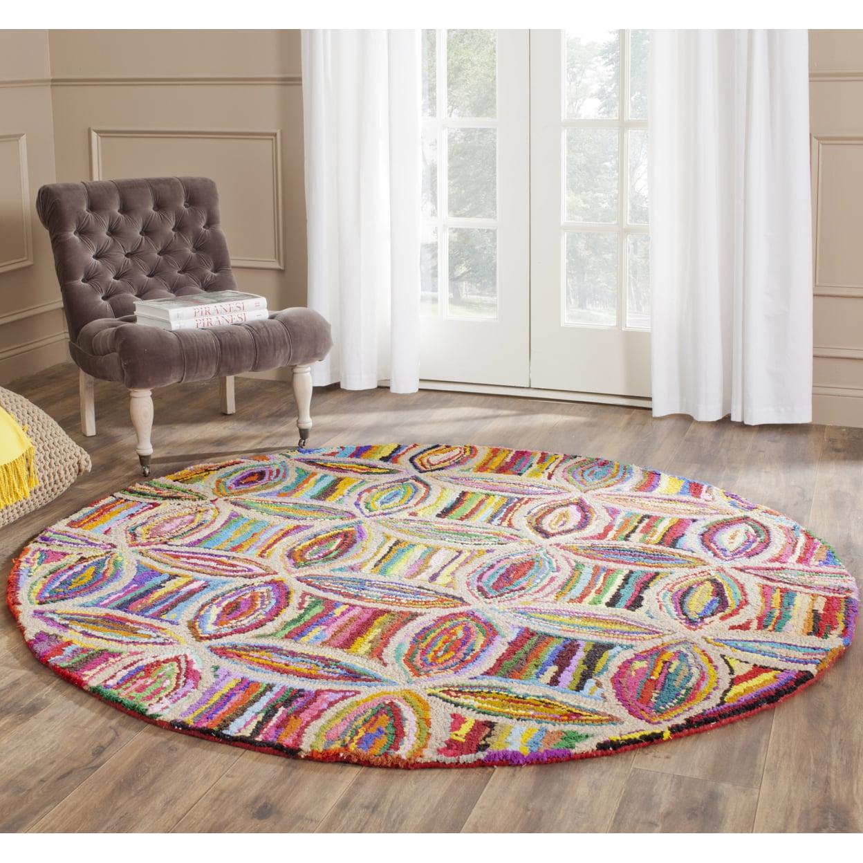 SAFAVIEH Nantucket Casimir Geometric Cotton Area Rug, Multi, 5' x 8' - Image 10