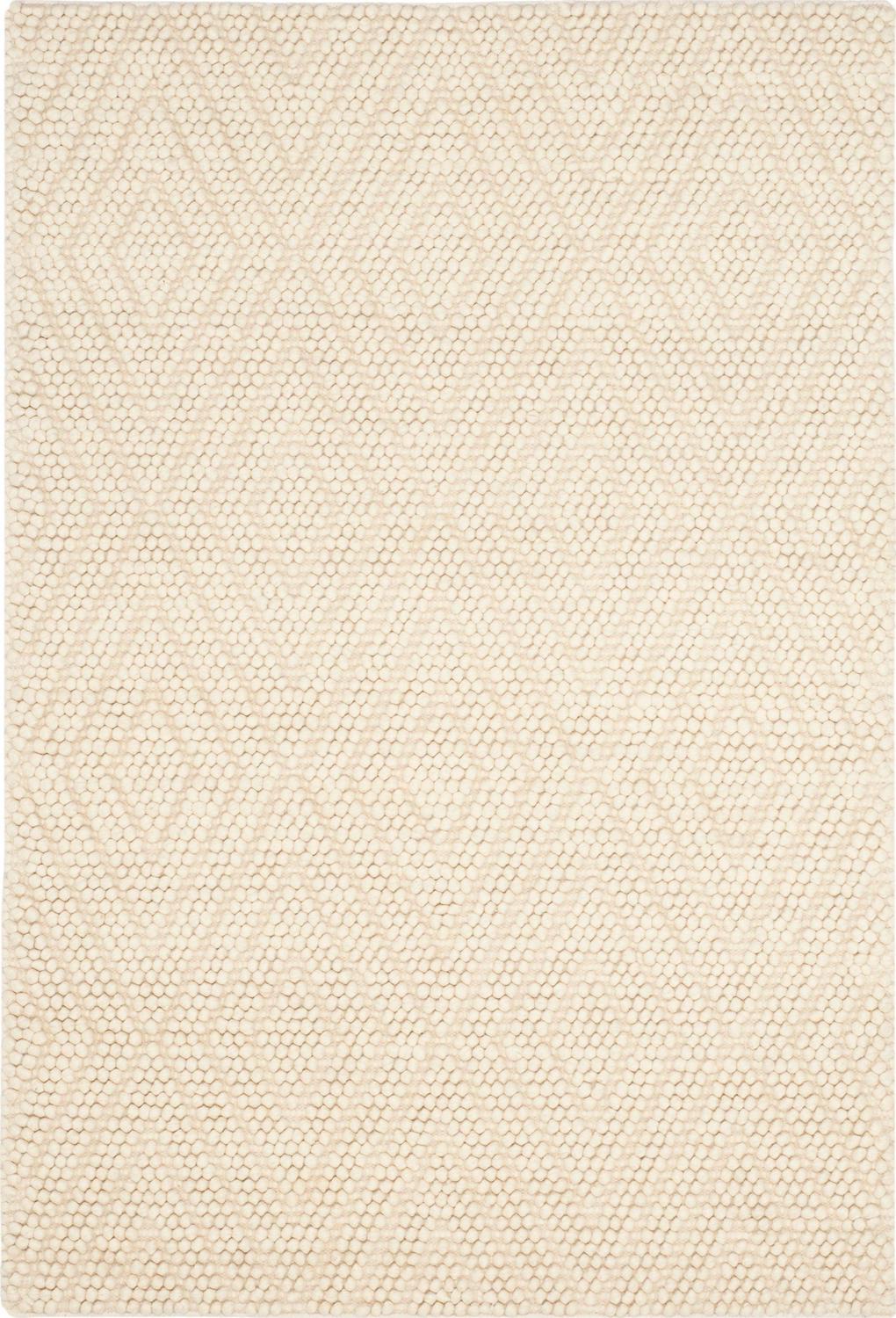 SAFAVIEH Natura Glenda Geometric Diamonds Wool Area Rug, Ivory, 3' x 5' - Image 4
