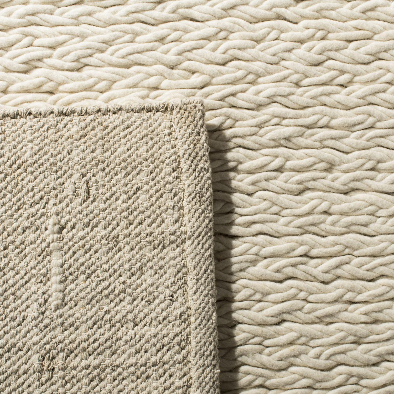 SAFAVIEH Natura Seachlann Braided Area Rug, Ivory, 5' x 8' - Image 4