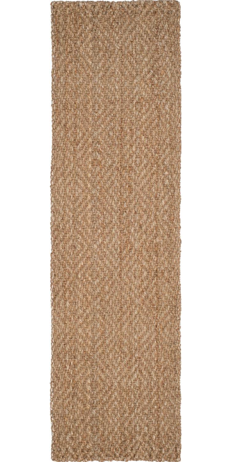 SAFAVIEH Natural Fiber Emory Geometric Jute Runner Rug, Natural, 2'3" x 16' - Image 2