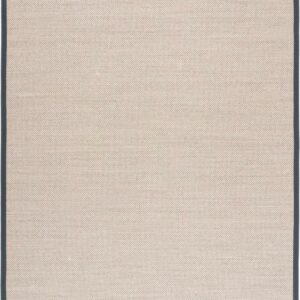SAFAVIEH Natural Fiber Kentigern Border Seagrass Area Rug, Marble/Dark Grey, 8' x 10'