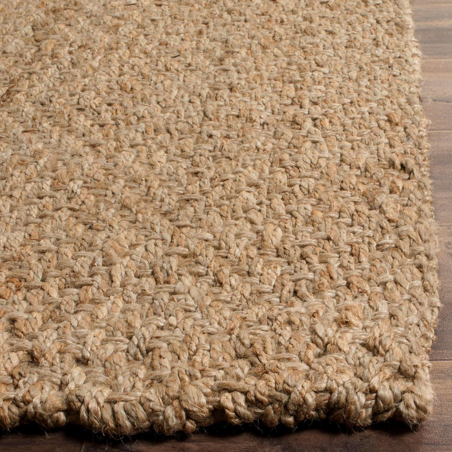 SAFAVIEH Natural Fiber Emory Geometric Jute Runner Rug, Natural, 2'3" x 16' - Image 3