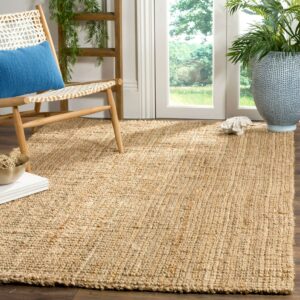SAFAVIEH Natural Fiber Delmar Braided Jute Area Rug, Natural, 8' x 10'