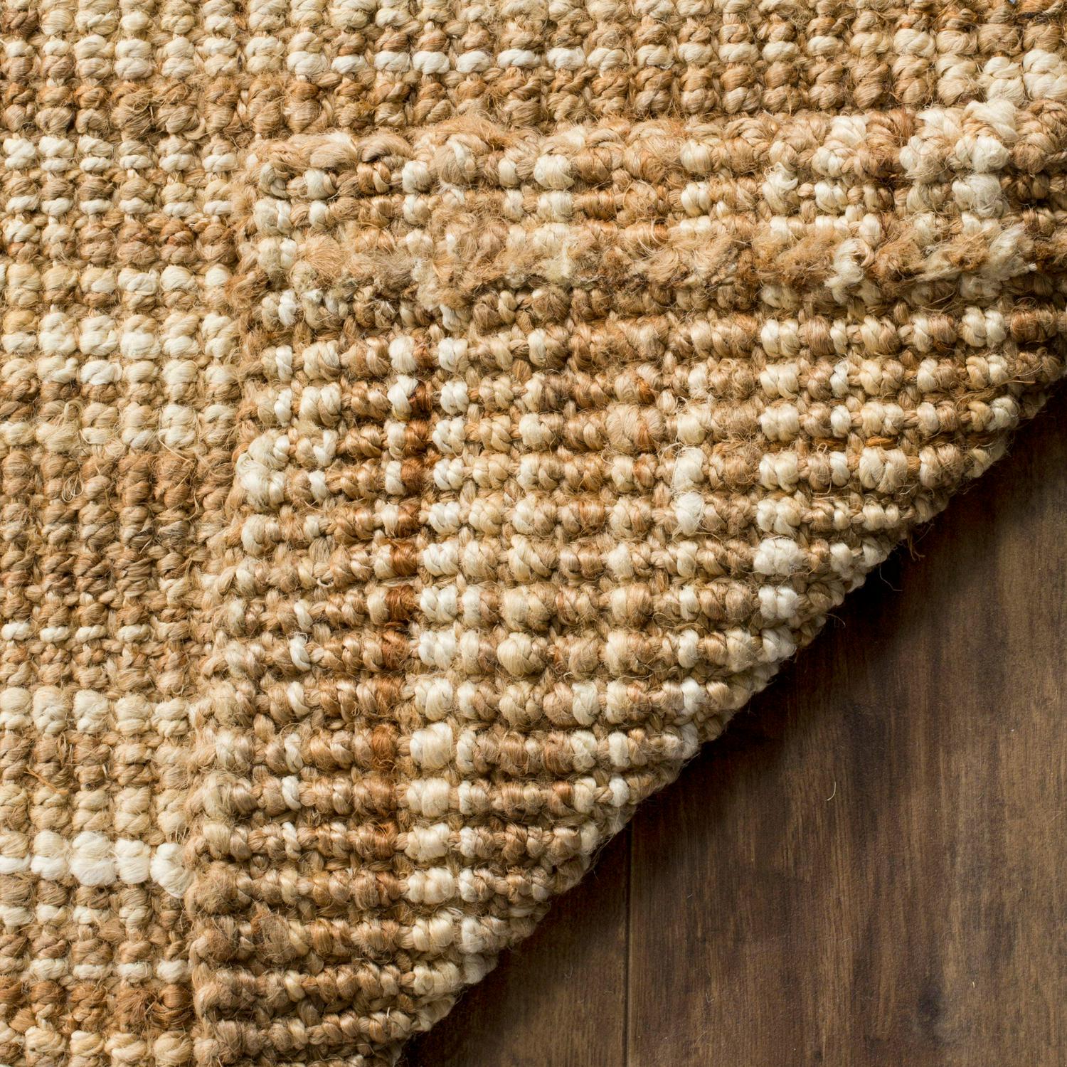SAFAVIEH Natural Fiber Antoine Braided Jute Area Rug, Natural/Cream, 6' x 9' - Image 4