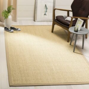SAFAVIEH Natural Fiber Laidley Solid Sisal Area Rug, Ivory/Beige, 8' x 10'