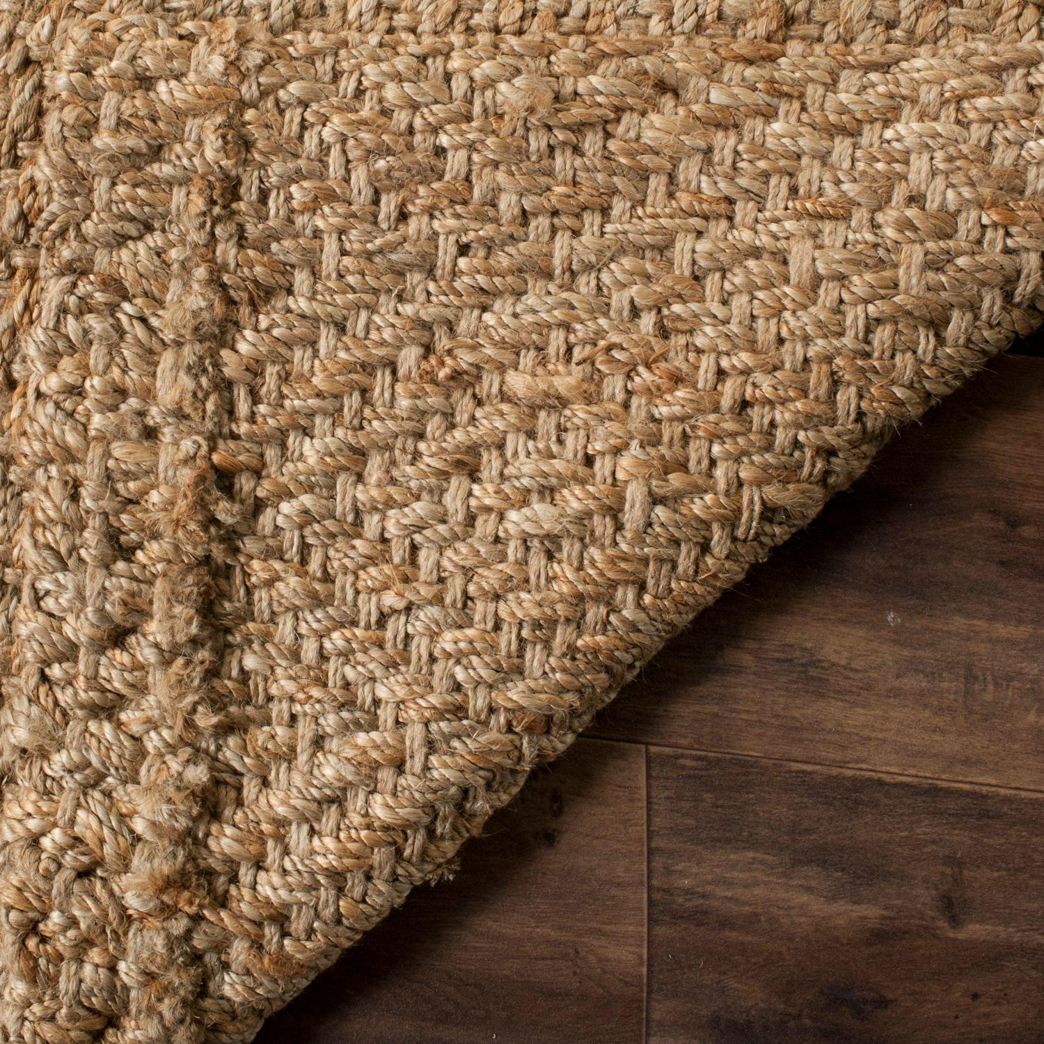 SAFAVIEH Natural Fiber Emory Geometric Jute Runner Rug, Natural, 2'3" x 8' - Image 4