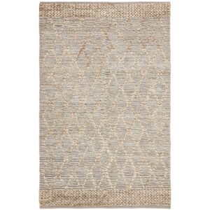 SAFAVIEH Natural Fiber Ingram Geometric Area Rug, Silver, 8' x 10'