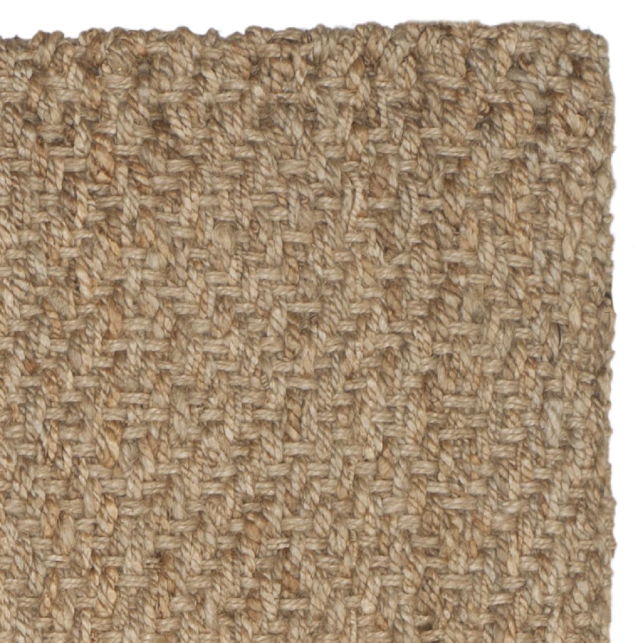 SAFAVIEH Natural Fiber Emory Geometric Jute Runner Rug, Natural, 2'3" x 8' - Image 5