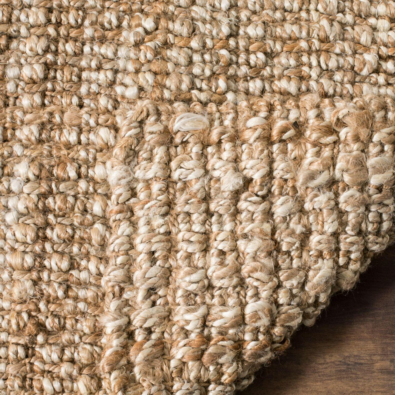 SAFAVIEH Natural Fiber Crispin Braided Jute Runner Rug, Natural, 2'6" x 12' - Image 4