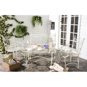 SAFAVIEH Outdoor Collection Leah 4-Piece Set Antique White