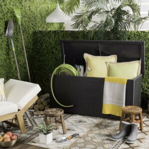 Safavieh Cosima 53 in. W 13 Gallon Rattan Storage Box