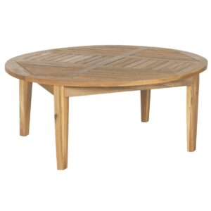 SAFAVIEH Outdoor Collection Anaheim 5-Piece Coffee Set Natural/Beige