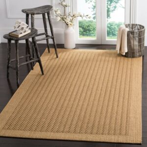 SAFAVIEH Palm Beach Adalyn Geometric Area Rug, Maize, 8' x 11'