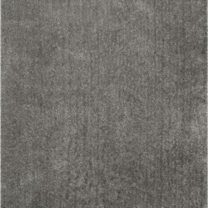 SAFAVIEH Popcorn Solid Polyester Shag Area Rug, Silver, 8' x 10'