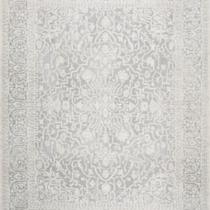SAFAVIEH Reflection Dolkar Oriental Area Rug, Light Grey/Cream, 12' x 18'