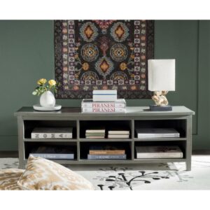 SAFAVIEH Sadie Low Bookshelf Ash Grey