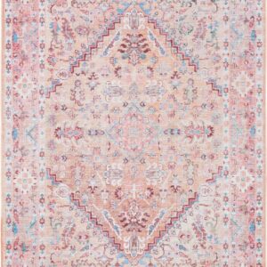 SAFAVIEH Serapi Donald Oriental Area Rug, Beige/Pink, 5'3" x 7'6"