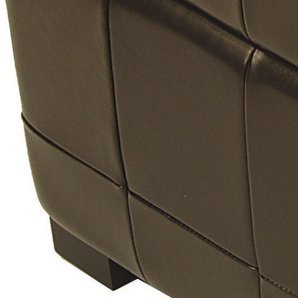 SAFAVIEH Small Manhattan Rustic Tufted Storage Bench, Brown - Image 6