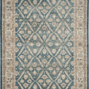 SAFAVIEH Sofia Jerrod Floral Bordered Area Rug, Blue/Beige, 11' x 15'